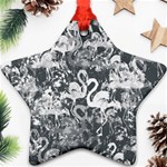 Flamingo pattern Ornament (Star) Front