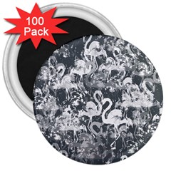 Flamingo Pattern 3  Magnets (100 Pack) by ValentinaDesign