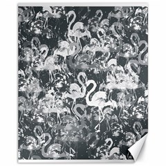 Flamingo Pattern Canvas 11  X 14   by ValentinaDesign