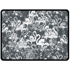 Flamingo Pattern Fleece Blanket (large)  by ValentinaDesign