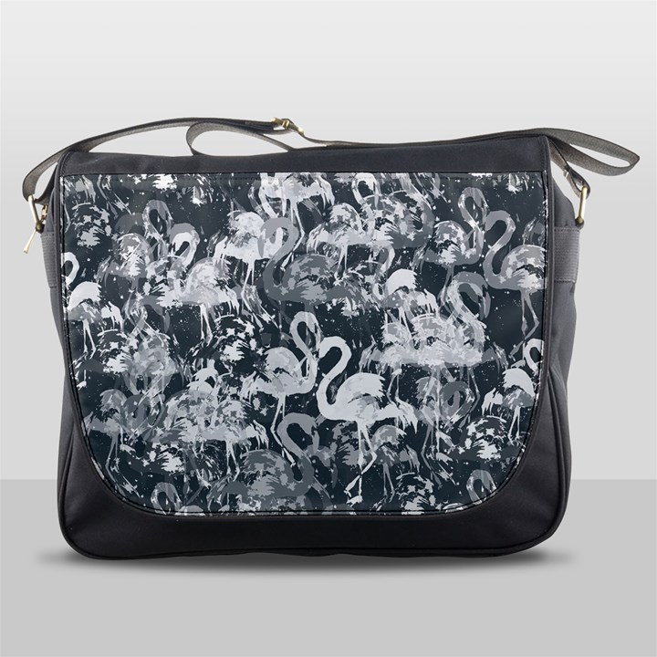 Flamingo pattern Messenger Bags