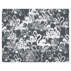 Flamingo Pattern Double Sided Flano Blanket (medium)  by ValentinaDesign