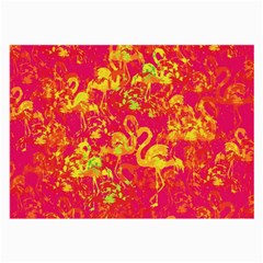 Flamingo Pattern Large Glasses Cloth by ValentinaDesign