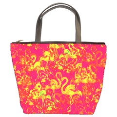 Flamingo Pattern Bucket Bags