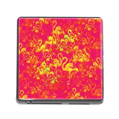 Flamingo Pattern Memory Card Reader (square) by ValentinaDesign