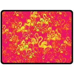 Flamingo Pattern Fleece Blanket (large)  by ValentinaDesign