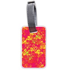 Flamingo Pattern Luggage Tags (one Side)  by ValentinaDesign