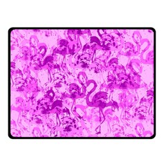 Flamingo Pattern Fleece Blanket (small) by ValentinaDesign