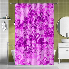 Flamingo Pattern Shower Curtain 48  X 72  (small)  by ValentinaDesign