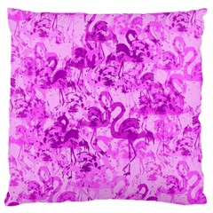 Flamingo Pattern Large Cushion Case (one Side) by ValentinaDesign