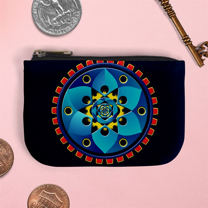 Abstract Mechanical Object Mini Coin Purses