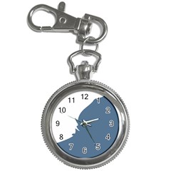 Blue White Hill Key Chain Watches