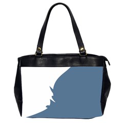 Blue White Hill Office Handbags (2 Sides)  by Mariart