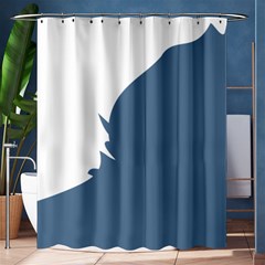 Blue White Hill Shower Curtain 60  X 72  (medium)  by Mariart