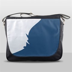 Blue White Hill Messenger Bags