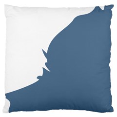 Blue White Hill Large Cushion Case (two Sides) by Mariart