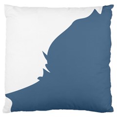 Blue White Hill Standard Flano Cushion Case (one Side)