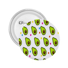 Avocado Seeds Green Fruit Plaid 2 25  Buttons by Mariart