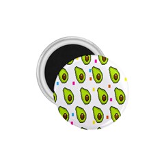 Avocado Seeds Green Fruit Plaid 1 75  Magnets by Mariart