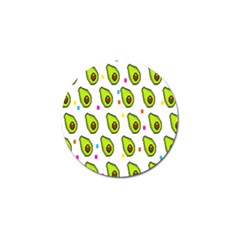 Avocado Seeds Green Fruit Plaid Golf Ball Marker by Mariart