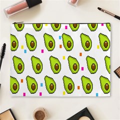 Avocado Seeds Green Fruit Plaid Cosmetic Bag (xl) by Mariart