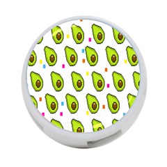 Avocado Seeds Green Fruit Plaid 4-port Usb Hub (two Sides) 