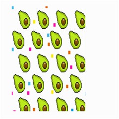 Avocado Seeds Green Fruit Plaid Large Garden Flag (two Sides)