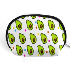 Avocado Seeds Green Fruit Plaid Accessory Pouches (medium) 