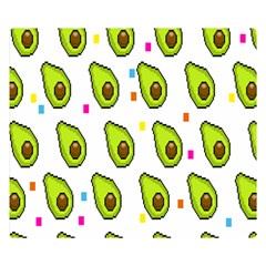 Avocado Seeds Green Fruit Plaid Double Sided Flano Blanket (small)  by Mariart