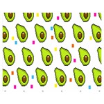 Avocado Seeds Green Fruit Plaid Double Sided Flano Blanket (Medium)  60 x50  Blanket Front