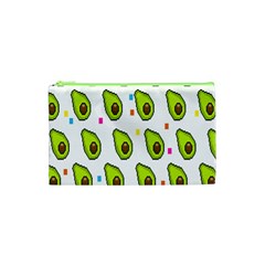 Avocado Seeds Green Fruit Plaid Cosmetic Bag (xs) by Mariart