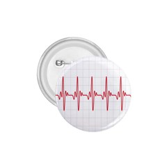 Cardiogram Vary Heart Rate Perform Line Red Plaid Wave Waves Chevron 1 75  Buttons by Mariart