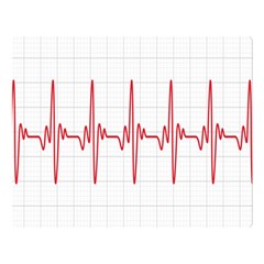 Cardiogram Vary Heart Rate Perform Line Red Plaid Wave Waves Chevron Double Sided Flano Blanket (large)  by Mariart