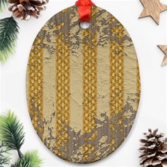 Wall Paper Old Line Vertical Ornament (oval)