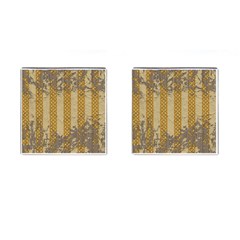 Wall Paper Old Line Vertical Cufflinks (square)