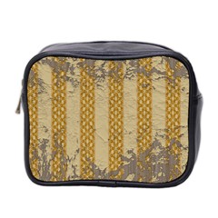 Wall Paper Old Line Vertical Mini Toiletries Bag 2-side by Mariart