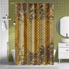 Wall Paper Old Line Vertical Shower Curtain 48  X 72  (small)  by Mariart