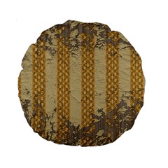 Wall Paper Old Line Vertical Standard 15  Premium Round Cushions by Mariart