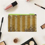 Wall Paper Old Line Vertical Cosmetic Bag (XS) Back