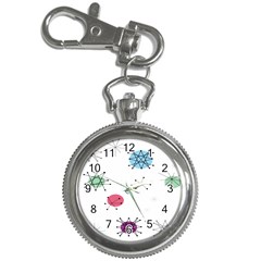 Atomic Starbursts Circle Line Polka Key Chain Watches