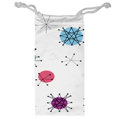 Atomic Starbursts Circle Line Polka Jewelry Bag by Mariart