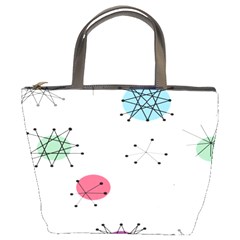 Atomic Starbursts Circle Line Polka Bucket Bags by Mariart