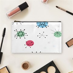 Atomic Starbursts Circle Line Polka Cosmetic Bag (medium) 