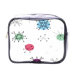 Atomic Starbursts Circle Line Polka Mini Toiletries Bags by Mariart