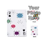 Atomic Starbursts Circle Line Polka Playing Cards 54 (Mini)  Front - Spade2