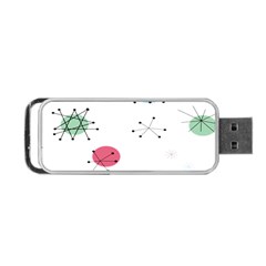 Atomic Starbursts Circle Line Polka Portable Usb Flash (two Sides)