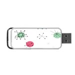 Atomic Starbursts Circle Line Polka Portable USB Flash (Two Sides) Front