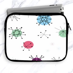 Atomic Starbursts Circle Line Polka Apple Ipad 2/3/4 Zipper Cases by Mariart