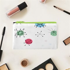 Atomic Starbursts Circle Line Polka Cosmetic Bag (xs)