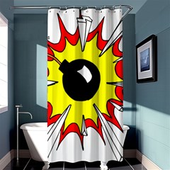 Book Explosion Boom Dinamite Shower Curtain 36  x 72  (Stall) 